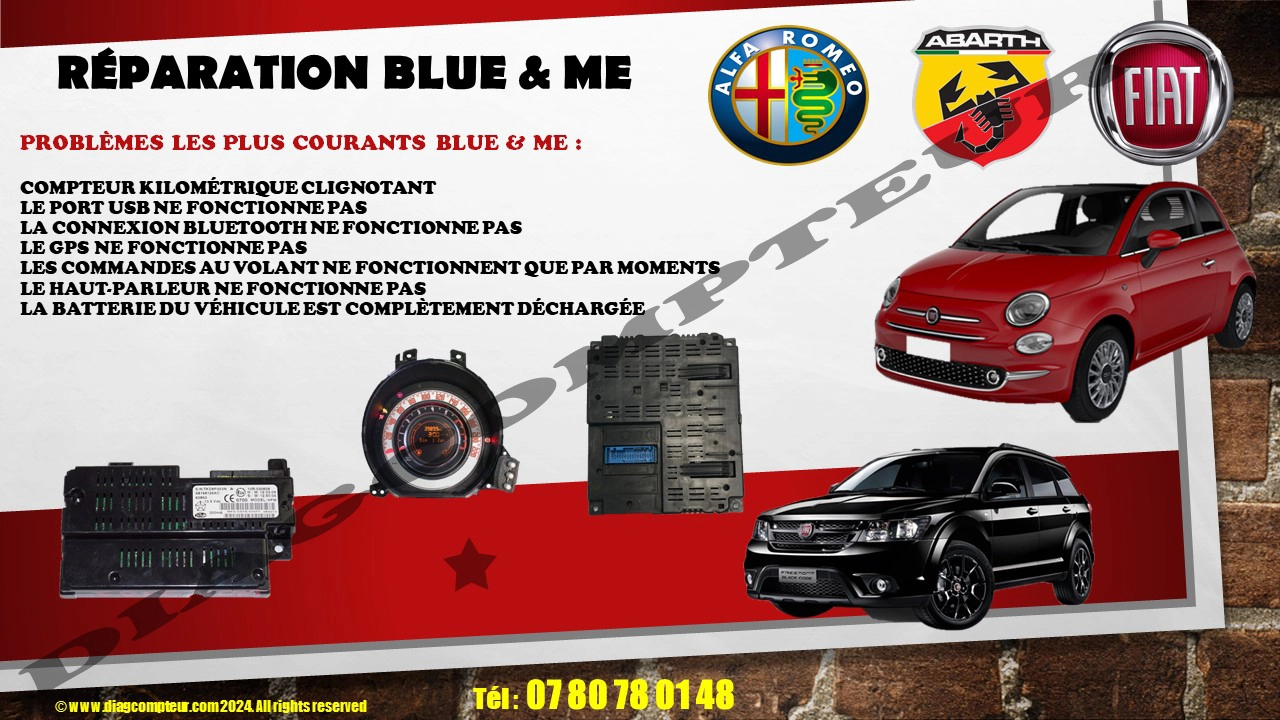 Reparation du Blue & MeAbarth | Alfa Romeo | Chrysler | Dodge  | Fiat | Ford | Lancia 