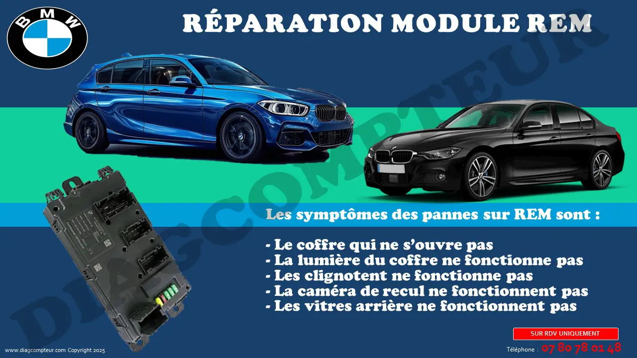  Boitier REM BMW defectueux 
