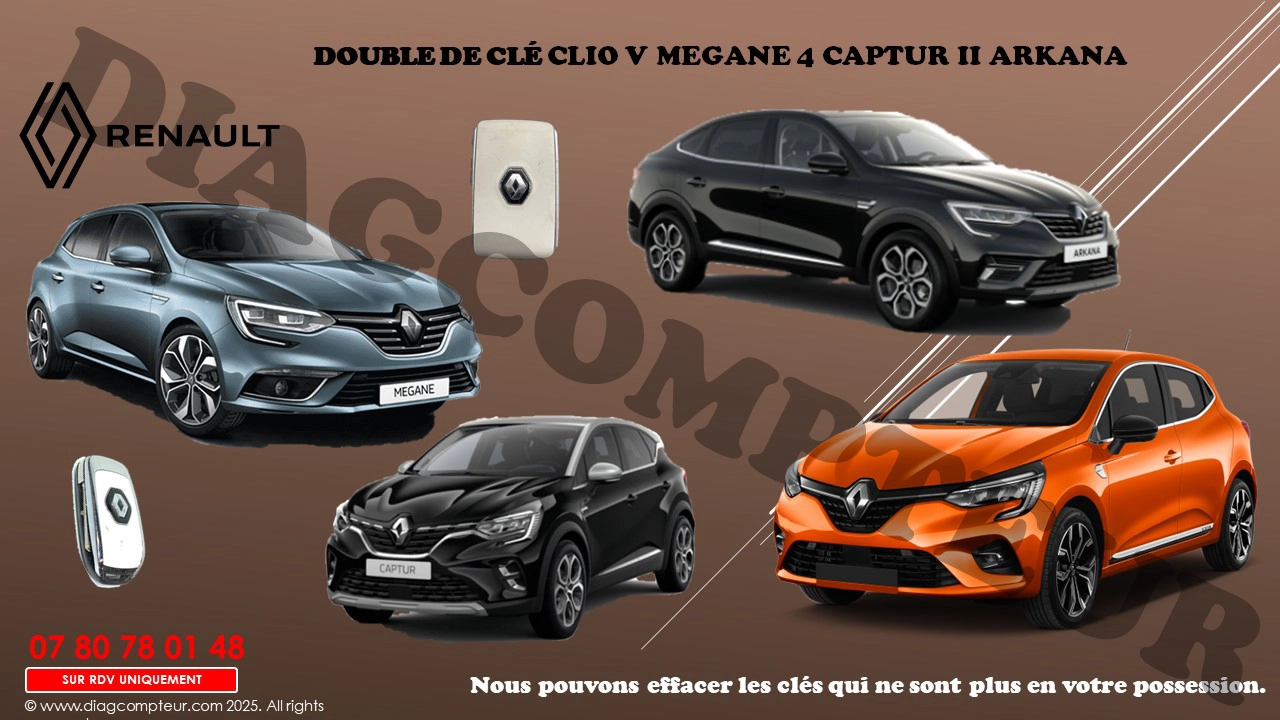  Double de clés Renault 