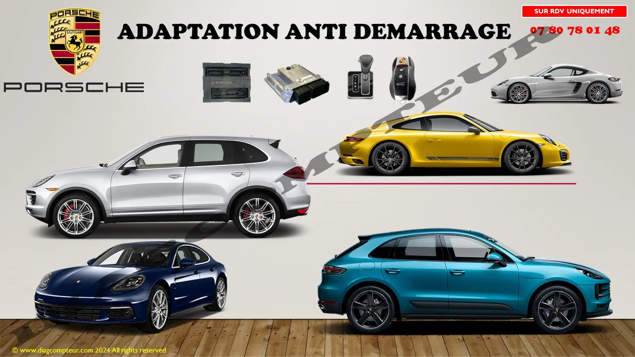 adaptation anti-demarrage porsche