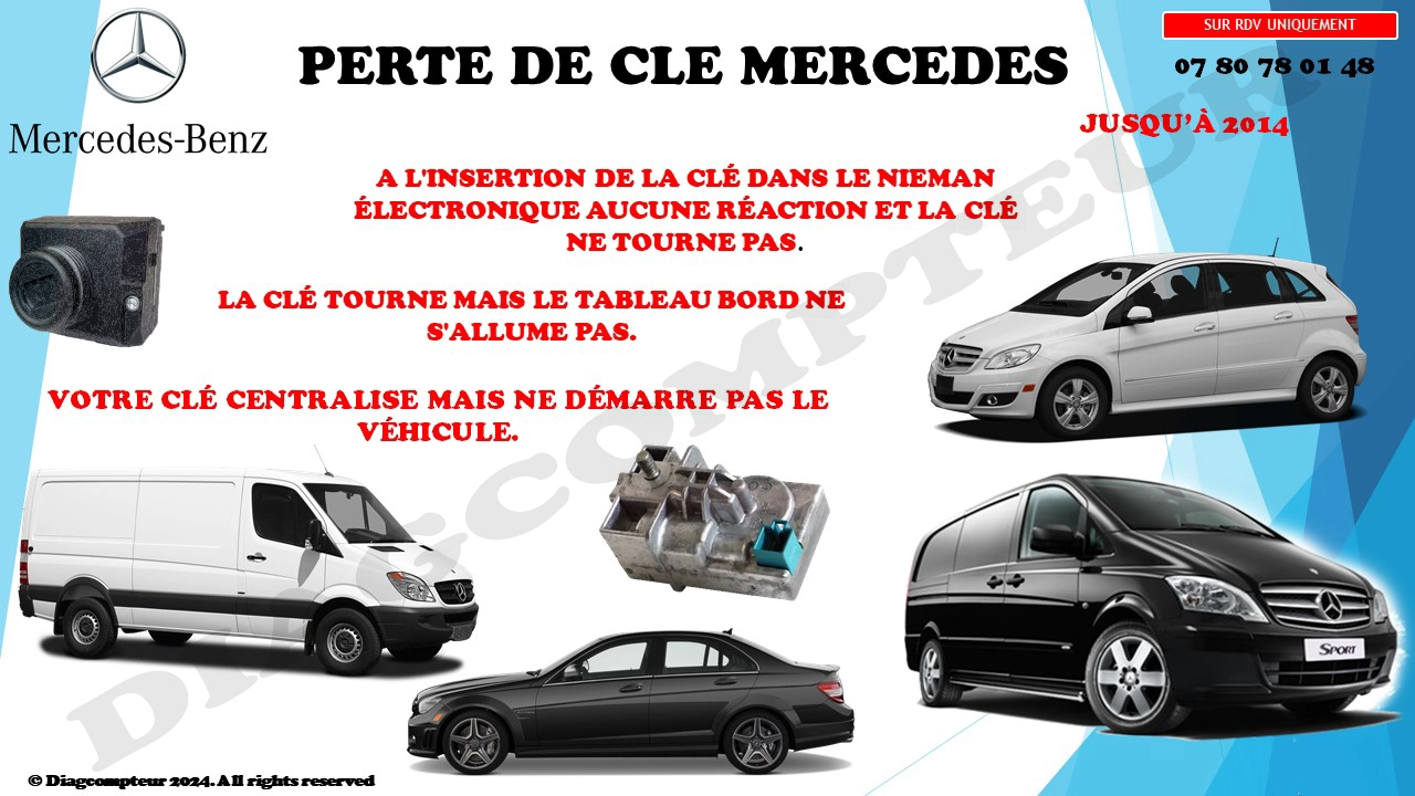 Clé perdu mercedes